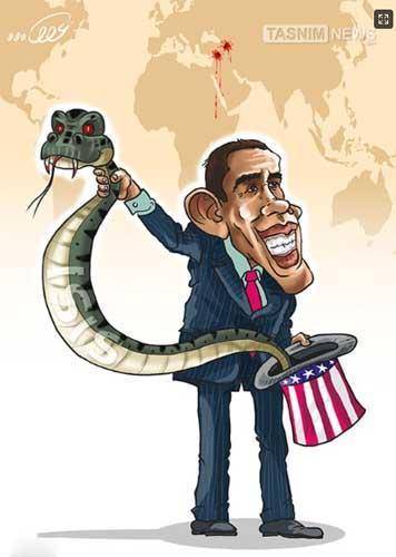 کاریکاتور: داعش شعبده آمریکا
