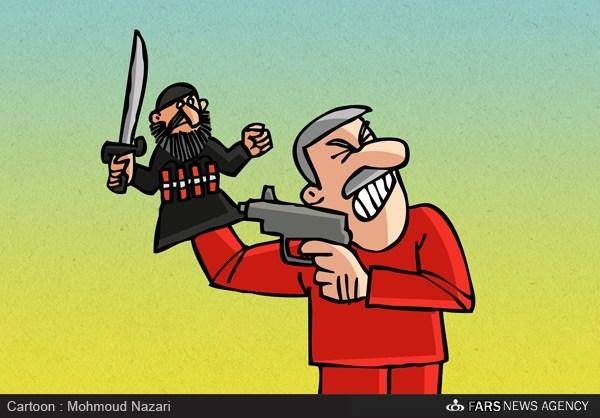 کاریکاتور:حمله ترکیه به داعش