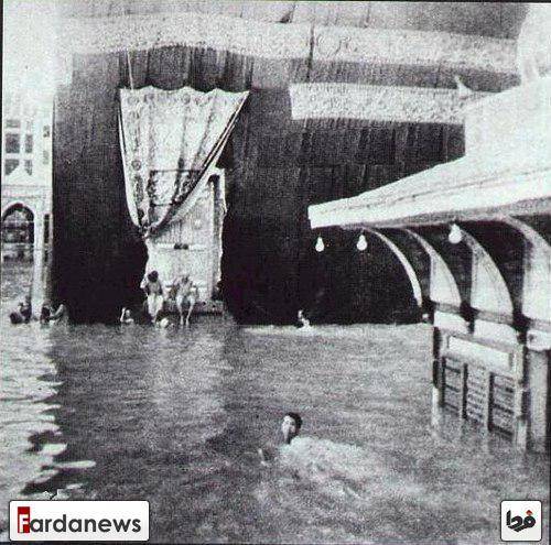 عکس: کعبه در آب