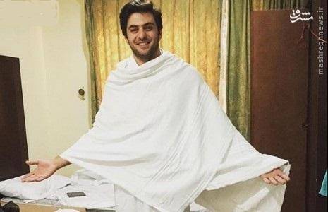 عکس: مجری معروف در لباس احرام