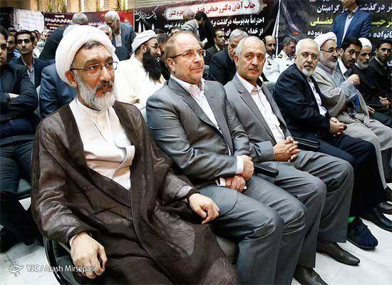 قالیباف و ظریف در مراسم ختم برادر وزیر کشور+ عکس