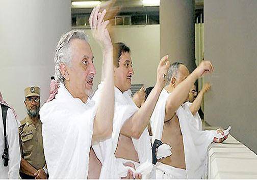 عکس:جایگاه ویژه رمی جمره برای شاهزادگان سعودی