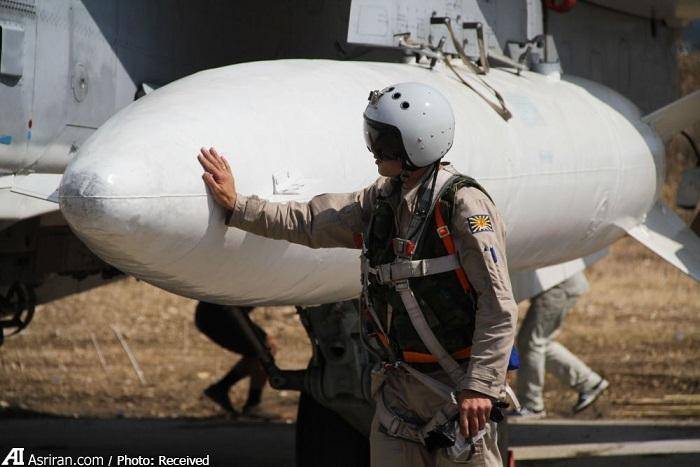 هواپیمای روس قبل از حمله به داعش+تصاویر