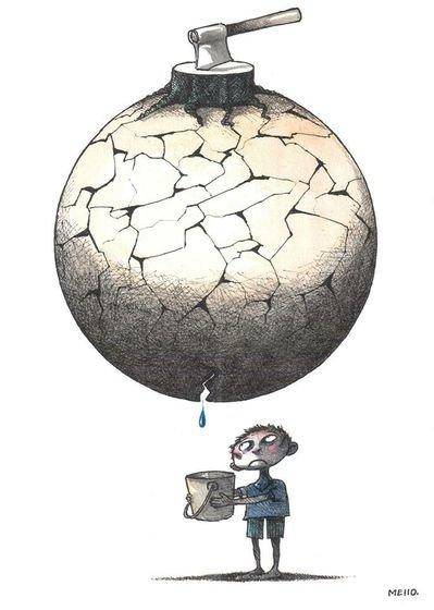 کاریکاتور: بحران جهانی کمبود آب