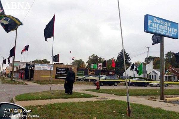 تصویری: خیمه‌های عزای حسینی در شهر دیترویت آمریکا