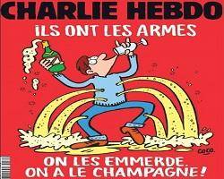 نخستین کاریکاتور شارلی ابدو پس از حملات خونبار پاریس/ باز هم عیش و نوش!+ تصویر