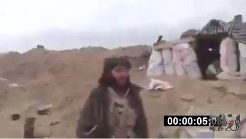 برخورد غیرمنتظره خمپاره با یک داعشی+ تصاویر
