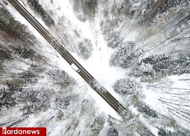 زیباترین تصاویر هوایی از زمستان