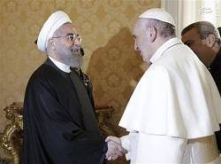 دیدار روحانی با پاپ فرانسیس و نخست وزیر واتیکان