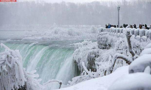 عکس: نیاگارا بزرگترین آبشار جهان یخ زد!