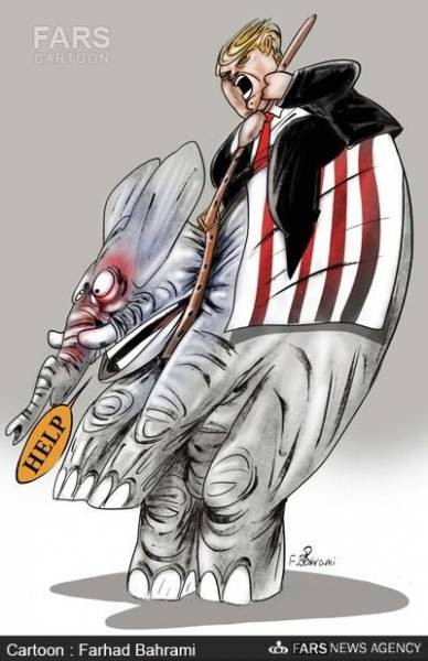 کاریکاتور: ترامپ، معضل جمهوریخواهان آمریکا!