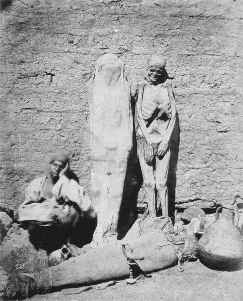 عکس/ مرد مومیایی فروش در مصر 1875
