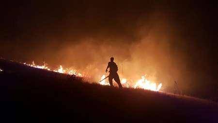 حدود سه هکتار از مراتع مشجر شهرستان پاوه دچار آتش سوزی شد