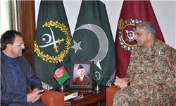 توسعه روابط محور رایزنی فرمانده ارتش پاکستان و سفیر افغانستان