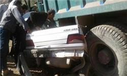 تصادف زنجیره‌ای در کرمان/ برخورد سرویس مدرسه با اتوبوس