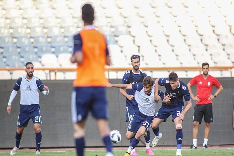 برگزاری آخرین تمرین تیم ملی فوتبال پیش از سفر به ازبکستان