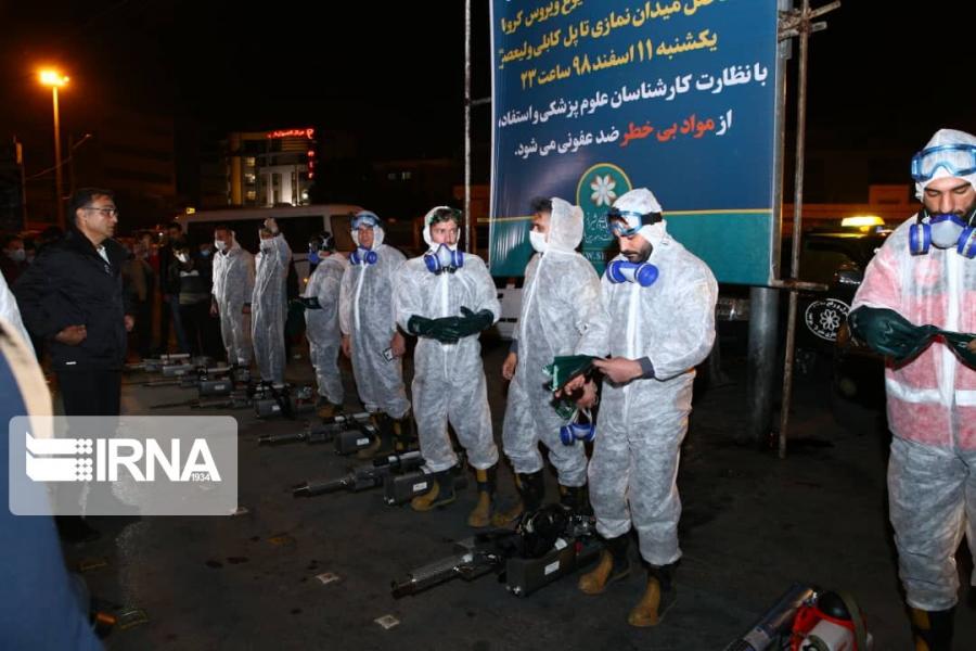 ضدعفونی خیابان‌های شیراز برای مقابله با کرونا آغاز شد