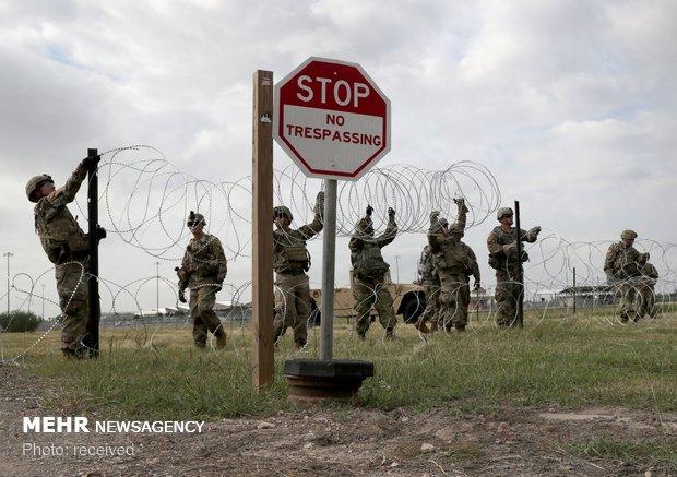 آمریکا ۱۶۰ نیروی نظامی به مرز مکزیک می‌فرستد
