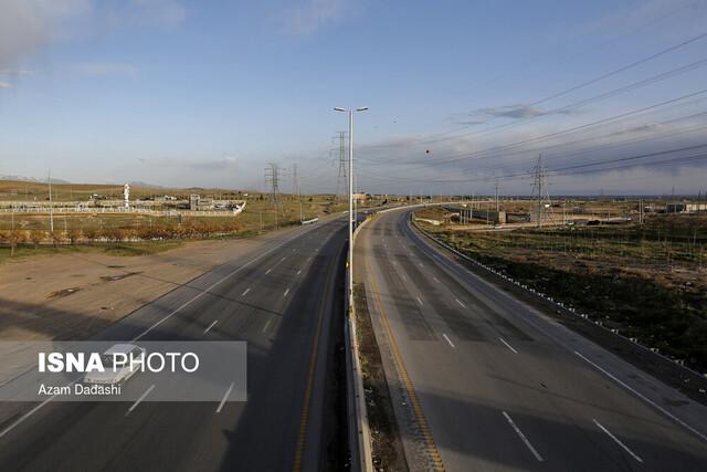کاهش ۵۶ درصدی تردد خودرو در راه‌های استان قزوین