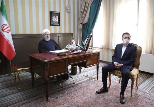 ویدئو کنفرانس روحانی با هلال‌احمر و بیمارستان اراک