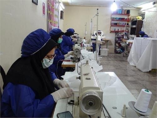 تولید ۱۱هزار ماسک توسط مددجویان قزوینی