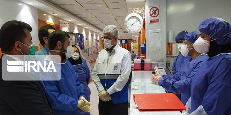 استاندار خوزستان از تلاش کادر درمانی بیمارستان طالقانی آبادان قدردانی کرد