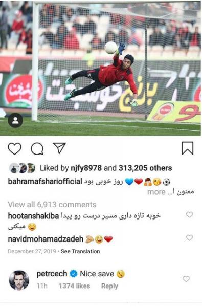 کامنت پیترچک برای شیرجه بهتاش درسریال پایتخت