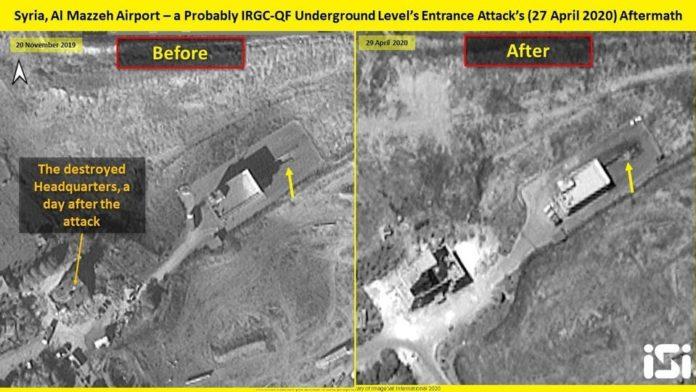 عکس‌های ماهواره‌ای از ورودی زیر زمین مخفی جمهوری اسلامی در نزدیکی دمشق