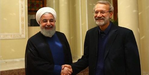 تجلیل روحانی از همراهی‌ها و همدلی‌های علی لاریجانی با دولت