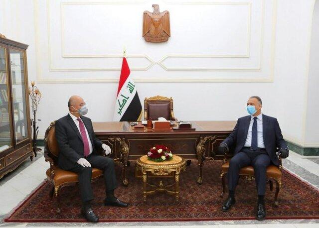 تأکید صالح و الکاظمی بر ضرورت تسریع در تکمیل کابینه