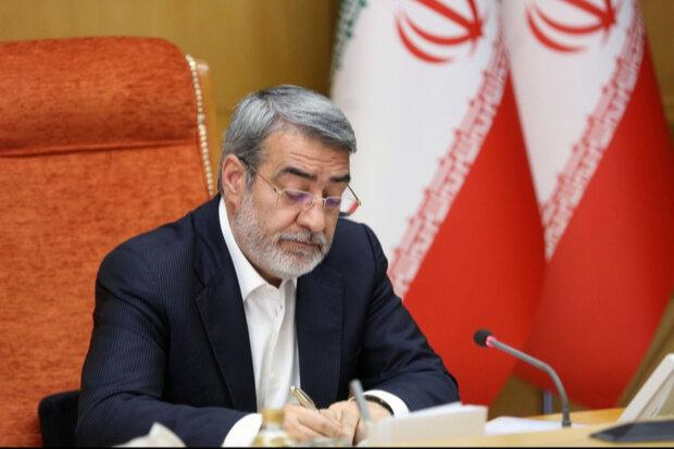 رحمانی فضلی به رئیس جدید مجلس شورای اسلامی تبریک گفت