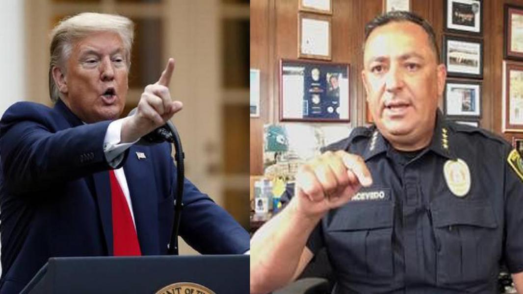 رئیس پلیس هیوستون خطاب به ترامپ: دهانت را ببند