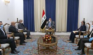 تاکید رییس جمهور عراق بر گسترش افق‌های همکاری میان این کشور و ایران