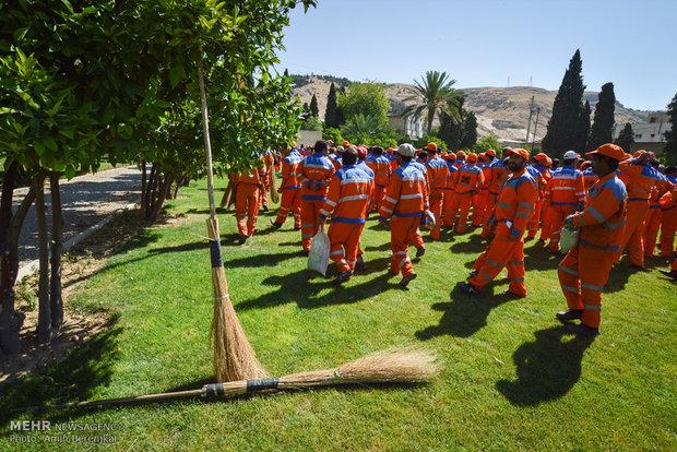 نیروهای خدماتی پیشگام در اجرای طرح کاهش پسماند تقدیر شدند