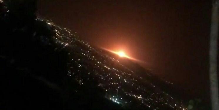 صدای مهیب و مشاهده نور نارنجی در شرق تهران/ یک مخزن گاز در منطقه عمومی پارچین منفجر شد