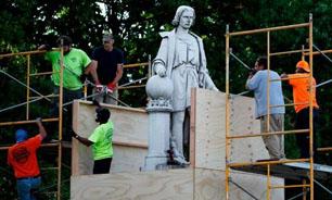 افشاگری تاریخ‌دانان آمریکایی منجر به حذف مجسمه «کریستف کلمب» شد
