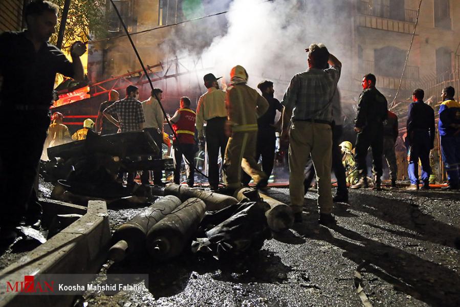 دستور بازداشت ۴ نفر در پی انفجار مرگبار شمال تهران