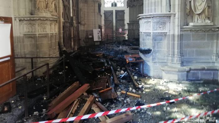 خادم کلیسا به آتش زدن کلیسای نانت فرانسه اعتراف کرد