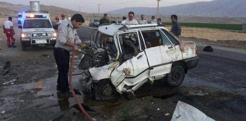 تصادف در جاده اهواز- هفتکل ۲ کشته ۴ا مصدوم برجا گذاشت