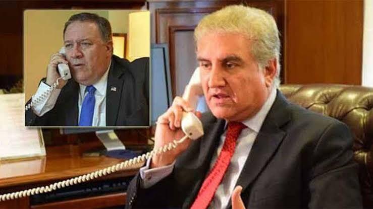 تماس تلفنی وزیر خارجه پاکستان با پمپئو درباره تحولات افغانستان