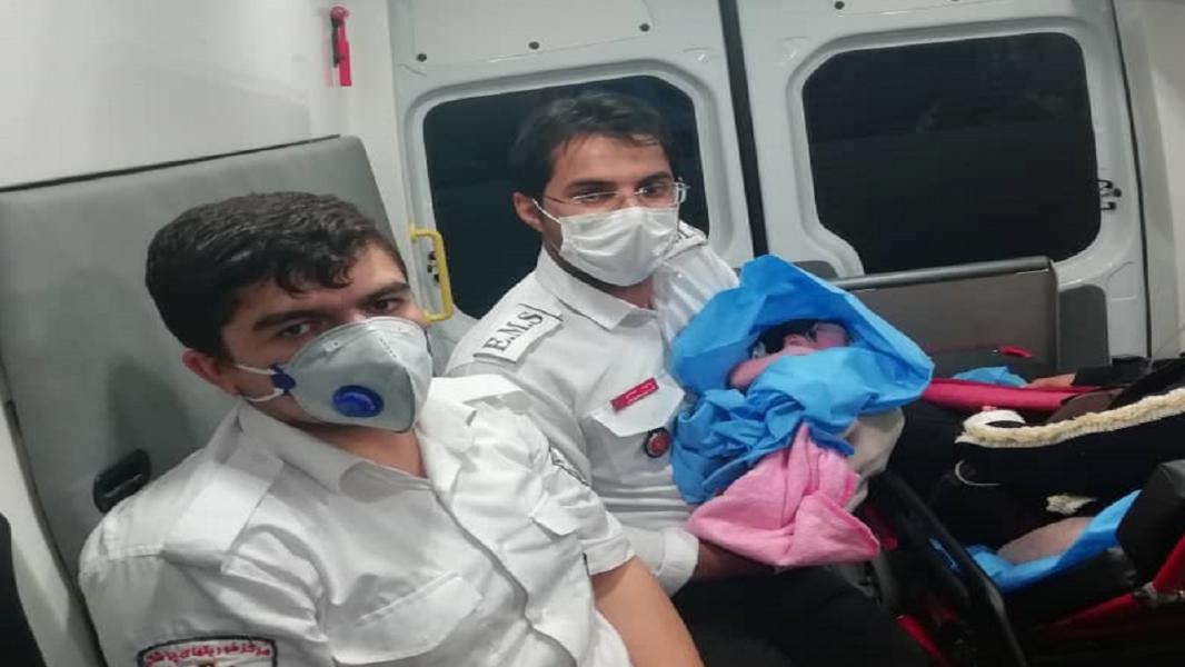 تولد نوزاد پسر با تلاش کارشناسان اورژانس ۱۱۵ کوهرنگ