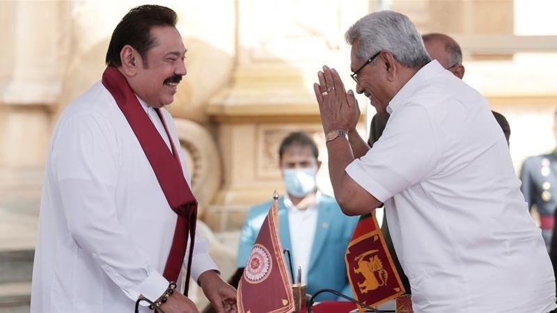 ماهیندا راجاپاکس به عنوان نخست وزیر جدید سریلانکا سوگند یاد کرد