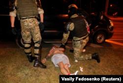 درگیری پلیس با معترضان به نتیجه انتخابات ریاست‌جمهوری بلاروس