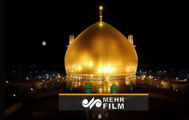 شستشوی گنبد مطهر حرمین عسکریین در سامرا