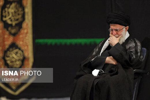 مراسم عزاداری شب تاسوعای حسینی با حضور رهبر انقلاب+عکس
