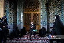عزاداری تاسوعا حسینی در حرم کریمه اهل‌بیت(س) در قم