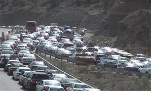 ترافیک سنگین برگشتی در محور‌های آزادراه تهران-قم و آزادراه تهران-شمال
