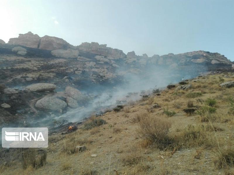 آتش‌ سرانجام در کوه بیل دشت ارژن شیراز فرو نشست