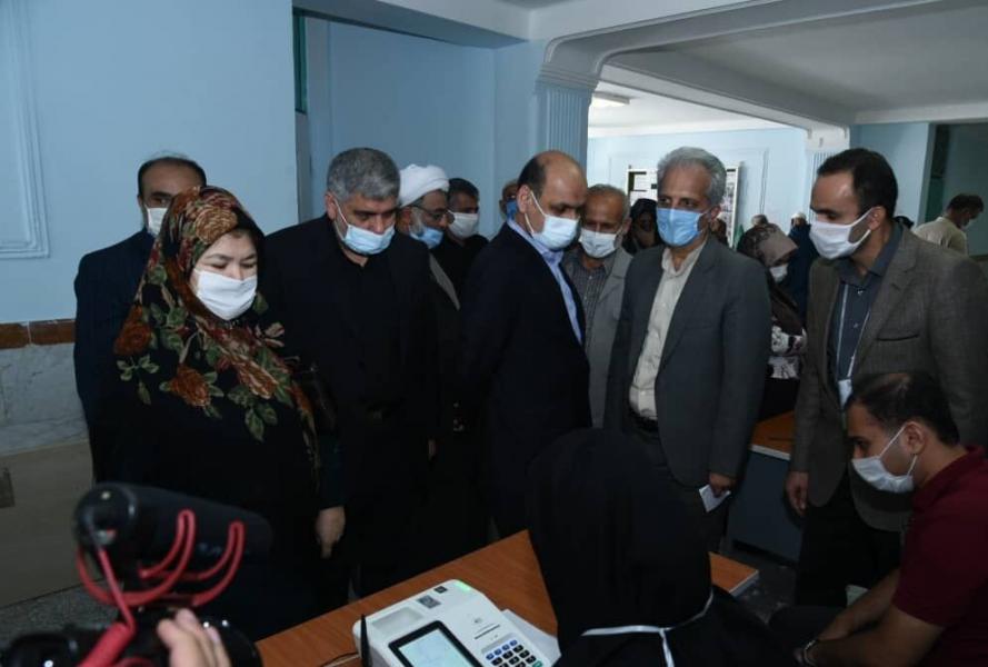 حضور استاندار گلستان در ستاد انتخابات کردکوی، بندرگز و بندرترکمن