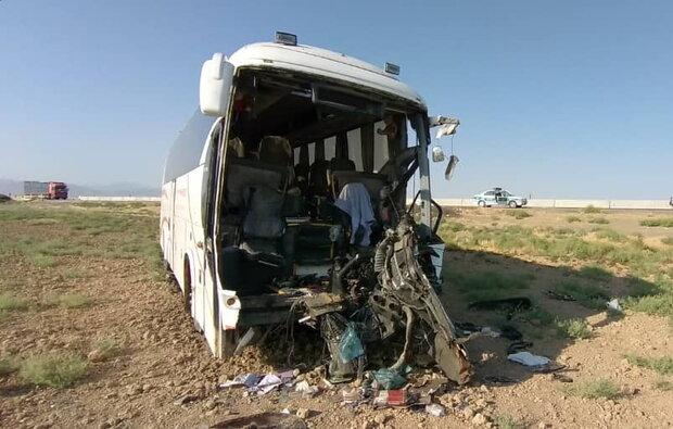 تصادف مرگبار اتوبوس در آزادراه کرج _ قزوین